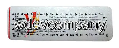 Drospirenone / Ethinyl Estradiol 3Mg/0.03Mg